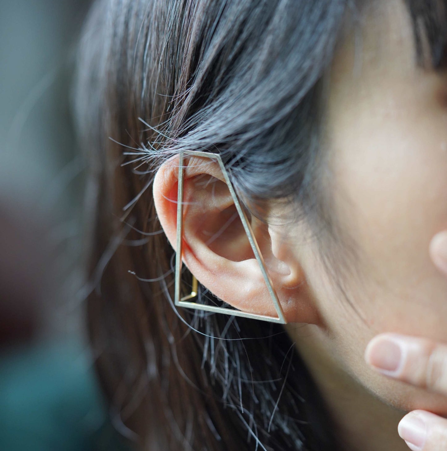 gold lack ear cuff