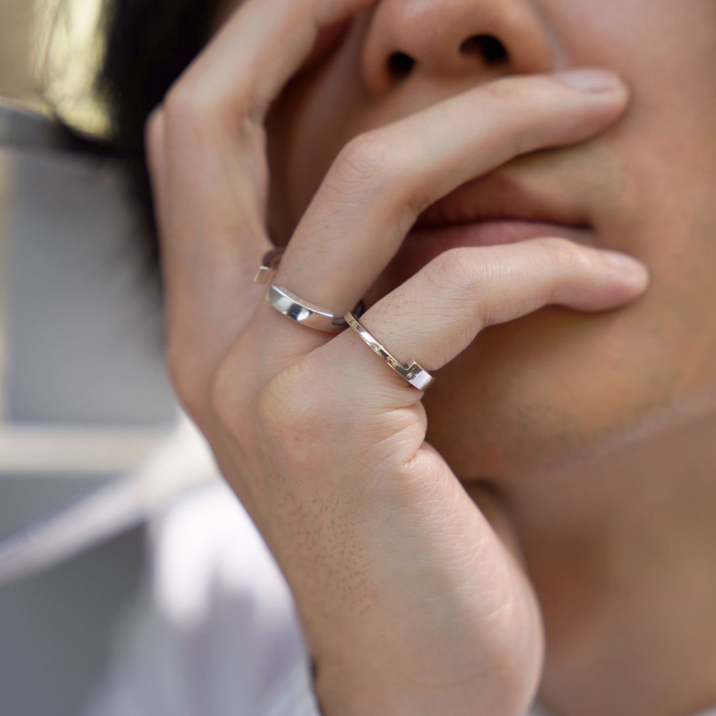 half and lack ring  (ver.Black)