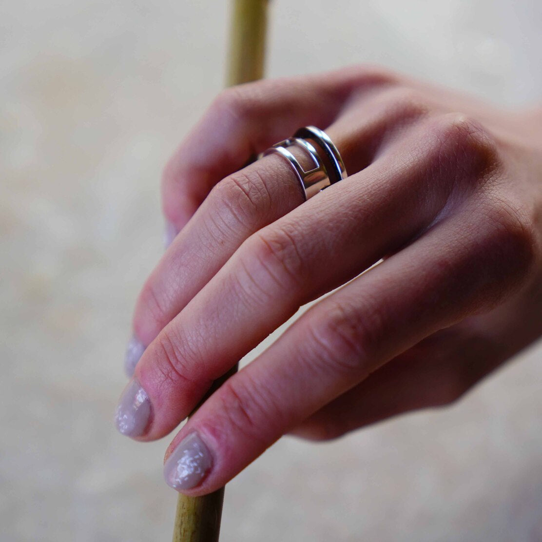 half and lack ring  (ver.Black)